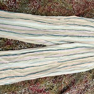 O'Neill Pastel Striped Summer pants in Cream, Pink, Teal
